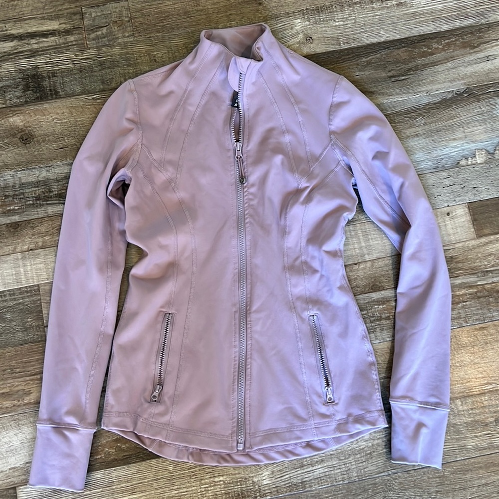 Lavender lightweight zip up jacket